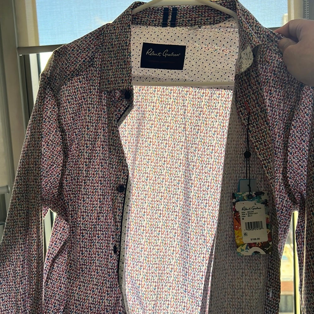 Robert Graham mens button down. Never worn - tag still on
